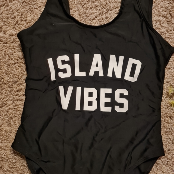 ISLAND VIBES|| One Piece Swimsuit Sz,Medium Color Black - Picture 5 of 8